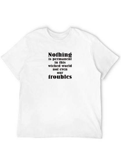 Nothing is Permanent Graphic Tee - Black