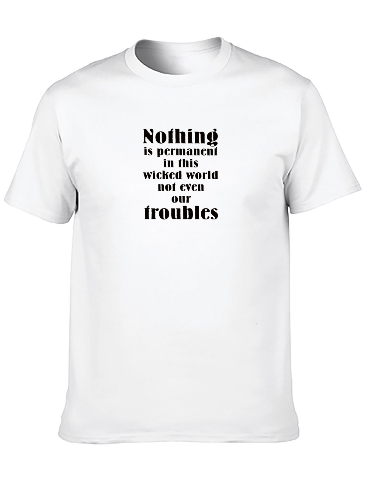 Nothing is Permanent Graphic Tee - Black