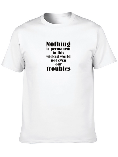 Nothing is Permanent Graphic Tee - Black