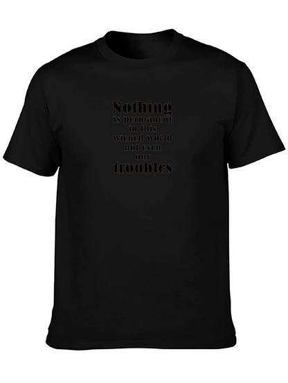 Nothing is Permanent Graphic Tee - Black