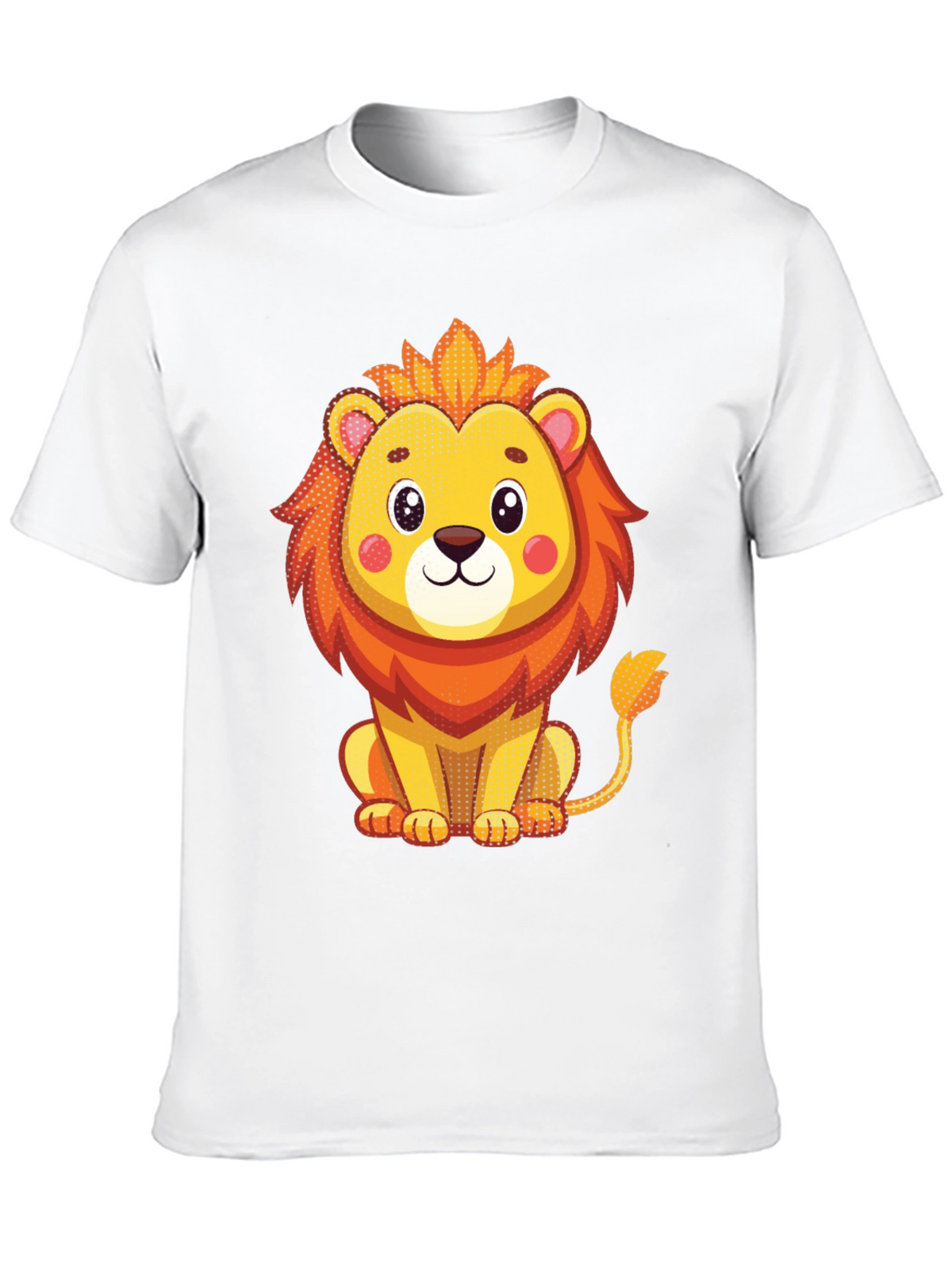 Cute Lion Graphic T-Shirt - Unisex Black Tee