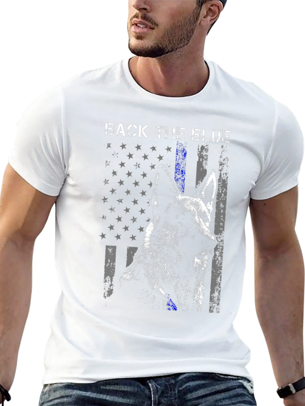 Back the Blue Dog T-Shirt