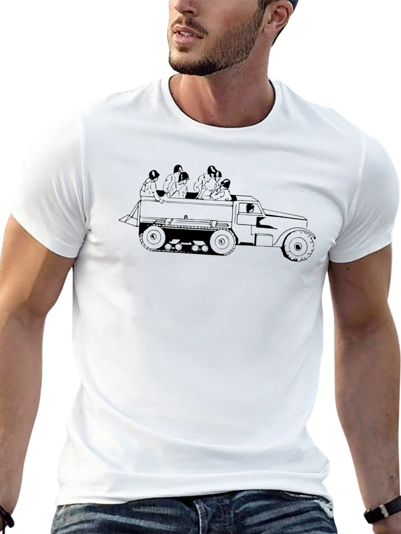 Military Vehicle Graphic T-Shirt
