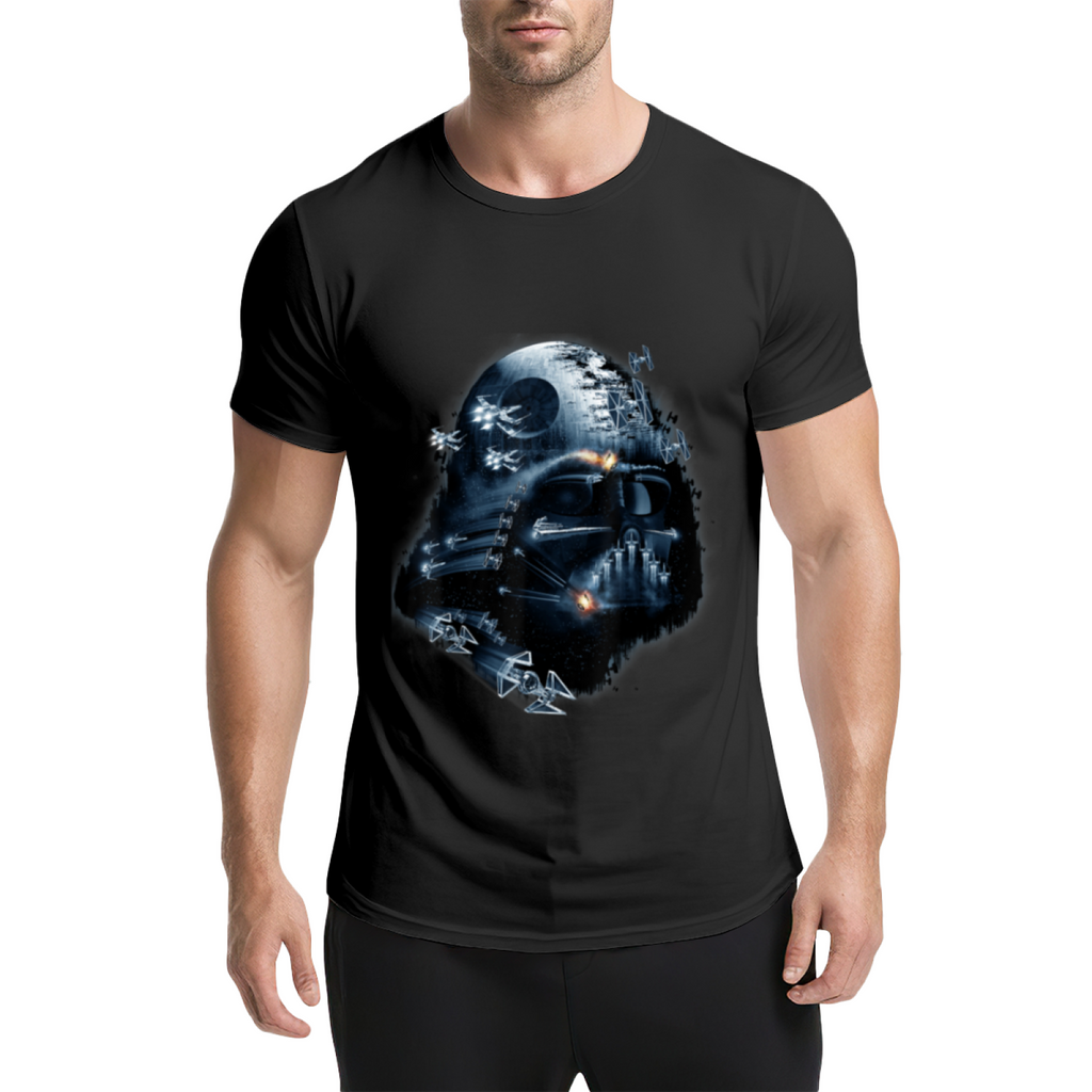 Darth Vader Death Star Imperial Starfighters Graphic T-Shirt