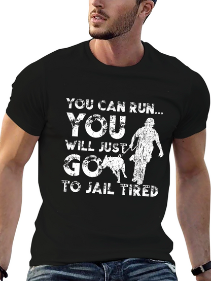 You Can Run T-Shirt Funny Police Dog K9