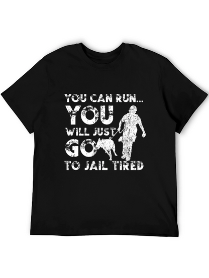 You Can Run T-Shirt Funny Police Dog K9