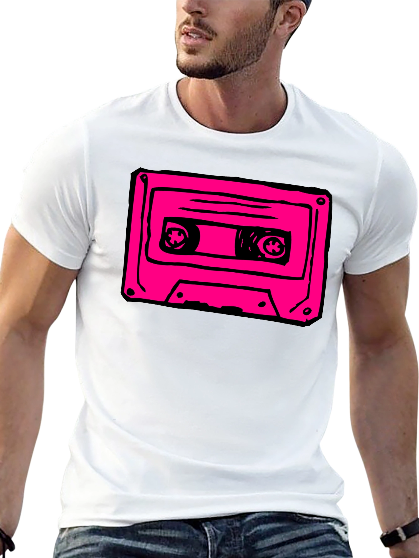 Retro Cassette Tape Graphic T-Shirt