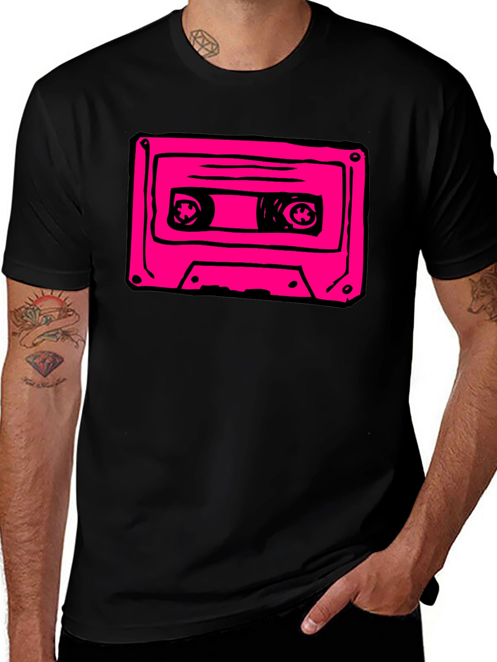 Retro Cassette Tape Graphic T-Shirt