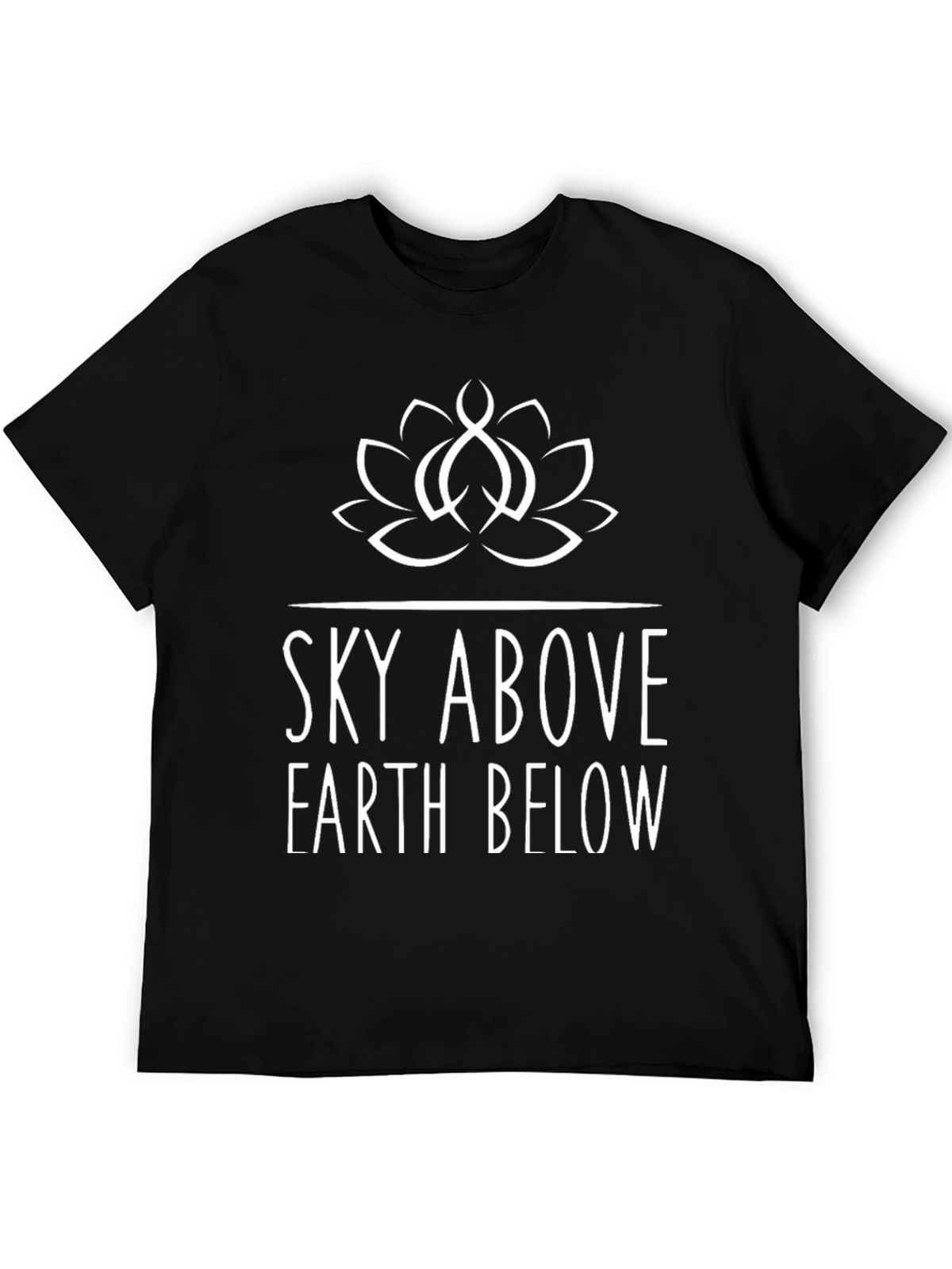 Sky Above Earth Below Graphic Tee - Black