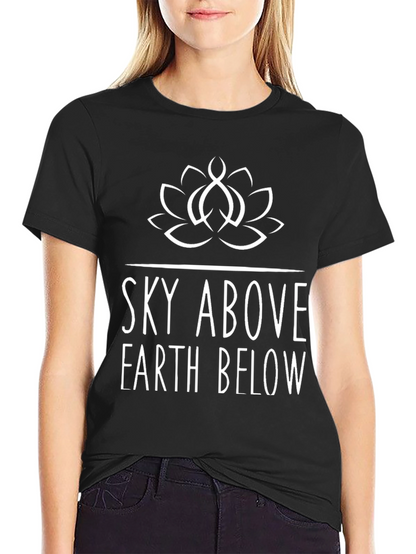 Sky Above Earth Below Graphic Tee - Black