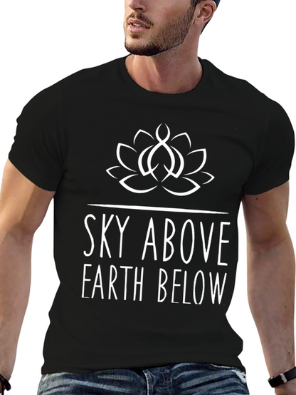 Sky Above Earth Below Graphic Tee - Black