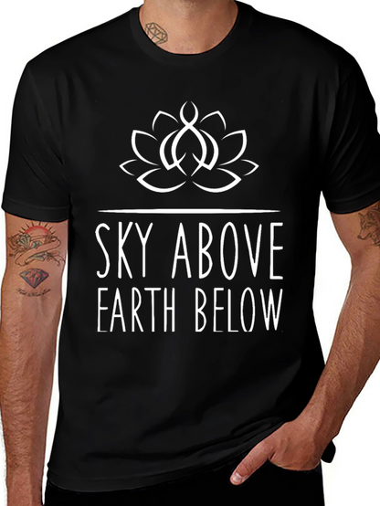 Sky Above Earth Below Graphic Tee - Black