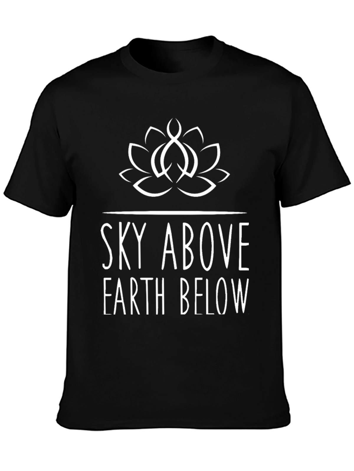 Sky Above Earth Below Graphic Tee - Black