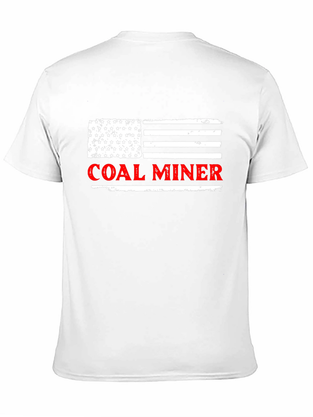 Coal Miner American Flag Graphic T-Shirt