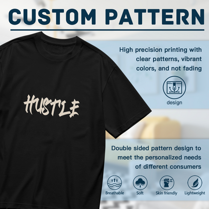 Graffiti Style Hustle Urban Streetwear T-Shirt
