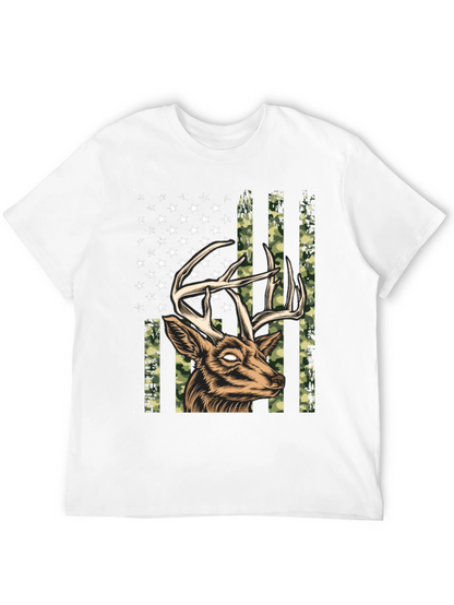 Deer American Flag Graphic Tee