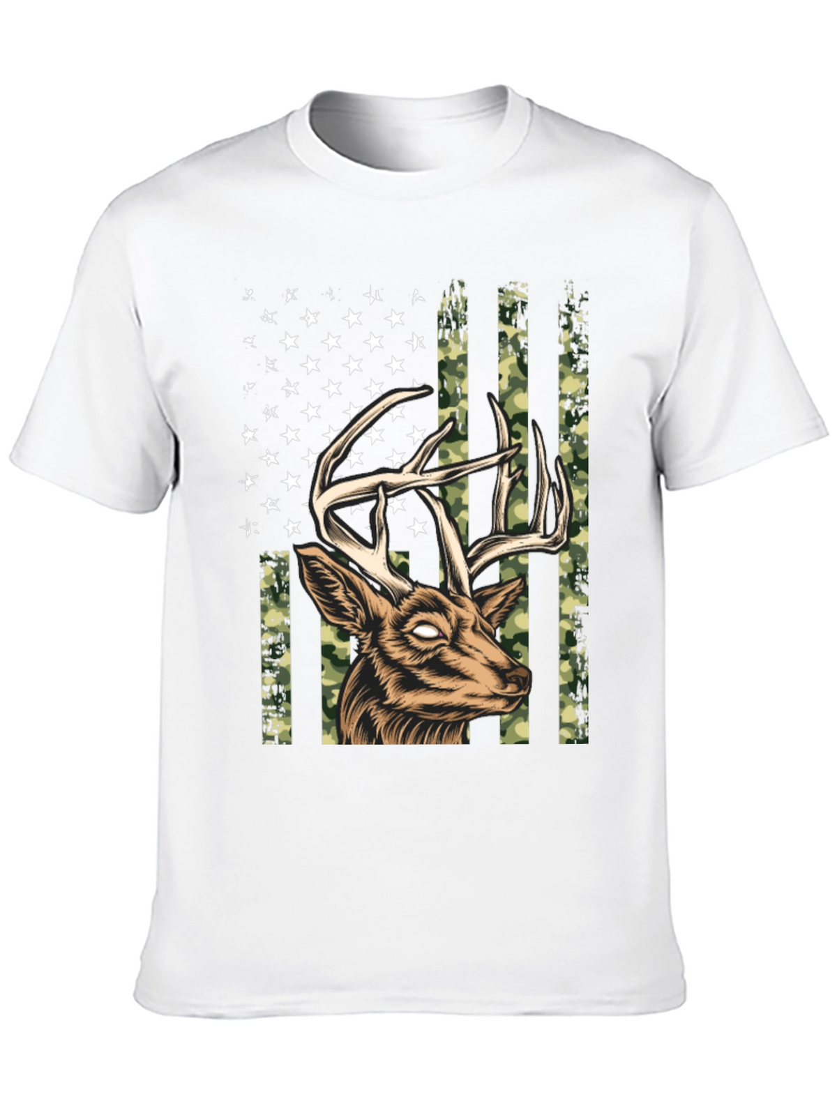 Deer American Flag Graphic Tee