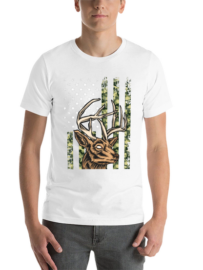 Deer American Flag Graphic Tee