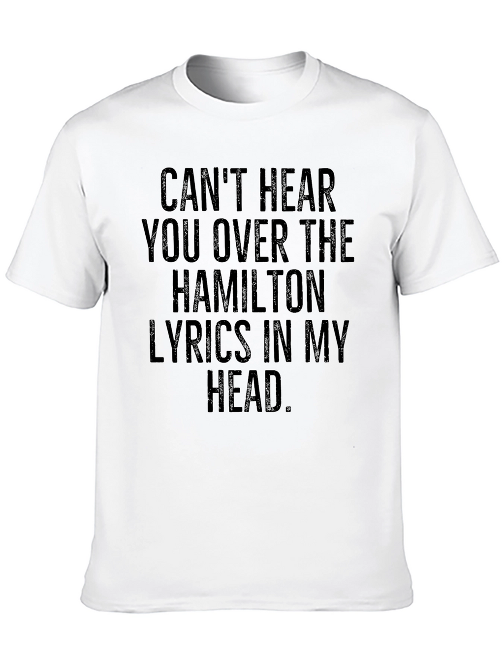 Hamilton Lyrics Tee - Black T-Shirt