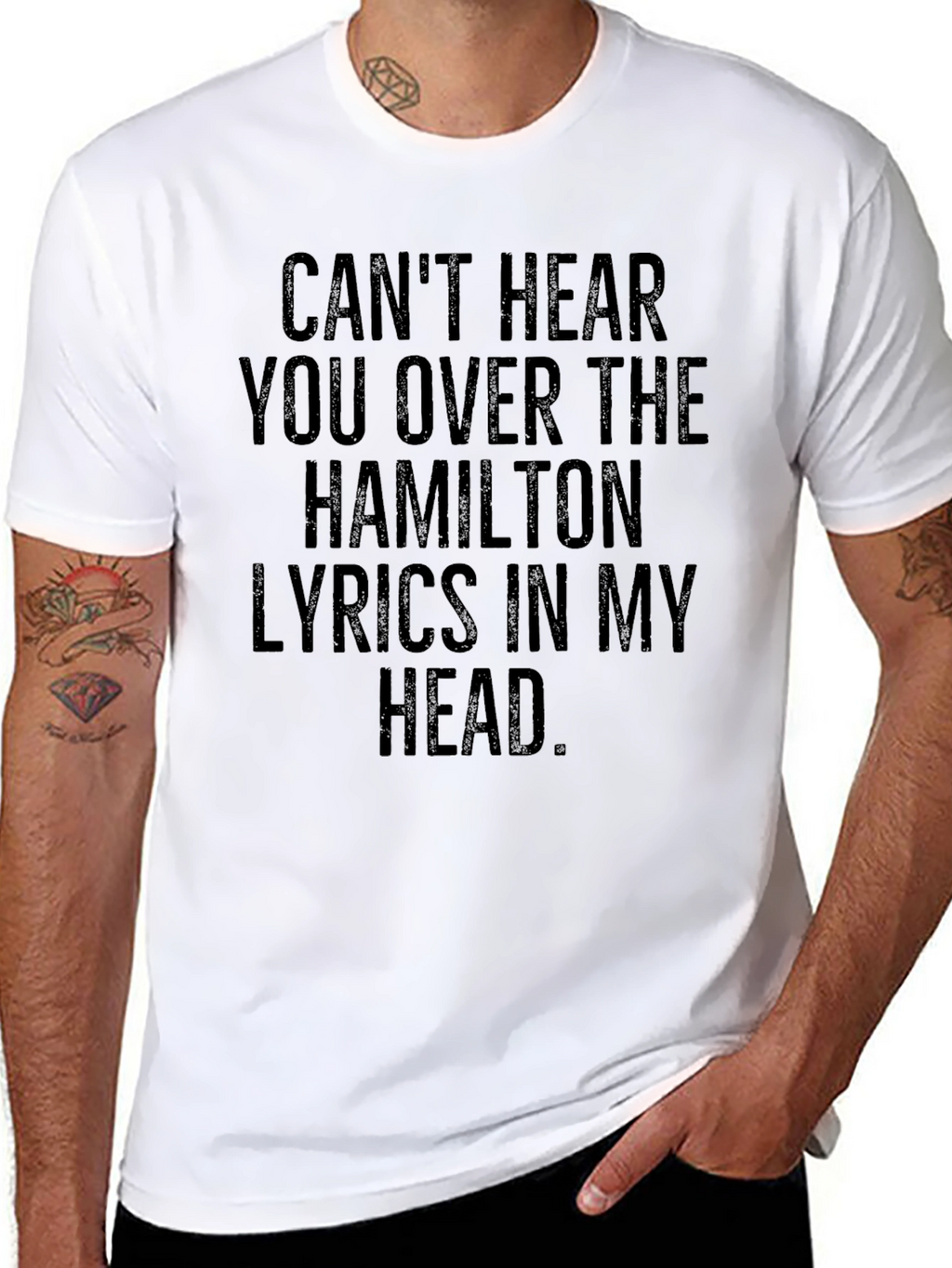 Hamilton Lyrics Tee - Black T-Shirt