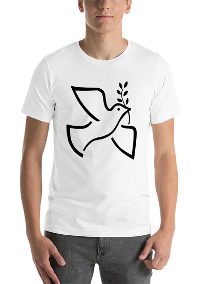 Peace Dove Graphic Tee - Soft Cotton Black T-Shirt