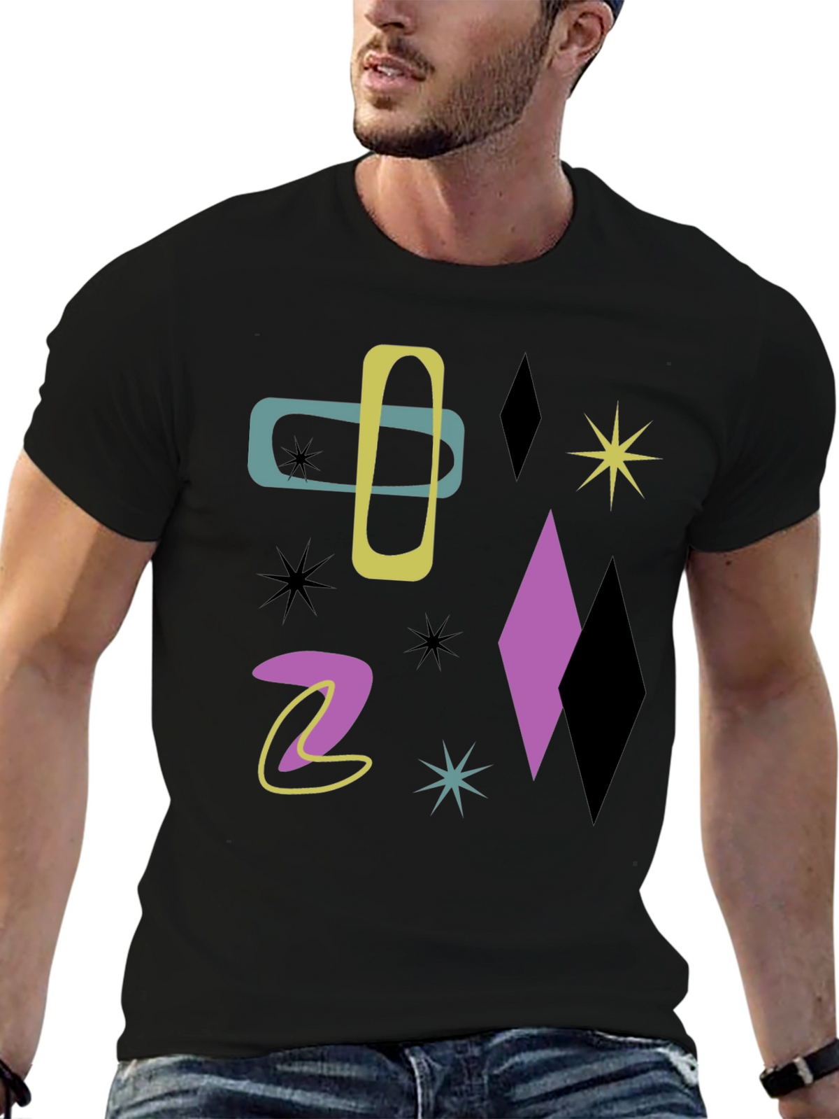 Mid-Century Modern Atomic Era Graphic T-Shirt