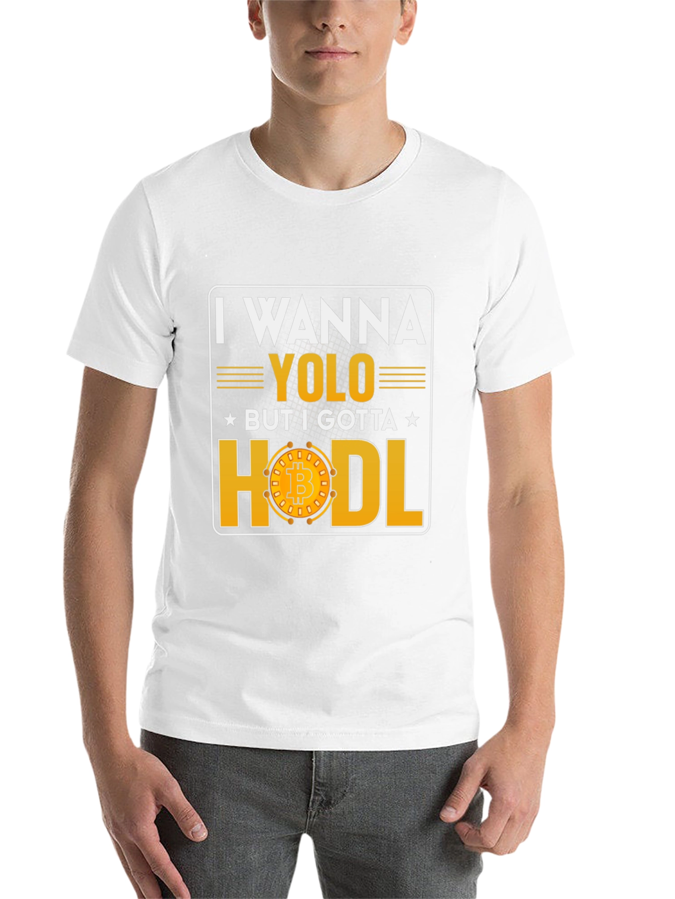 I Wanna YOLO But I Gotta HODL Bitcoin T-Shirt