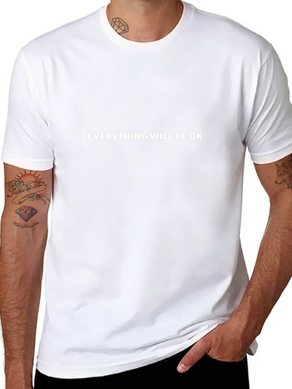 Everything Will Be OK - Black Comfort T-Shirt