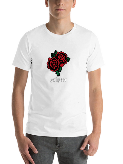Roses Graphic Tee - Trendy Black T-Shirt