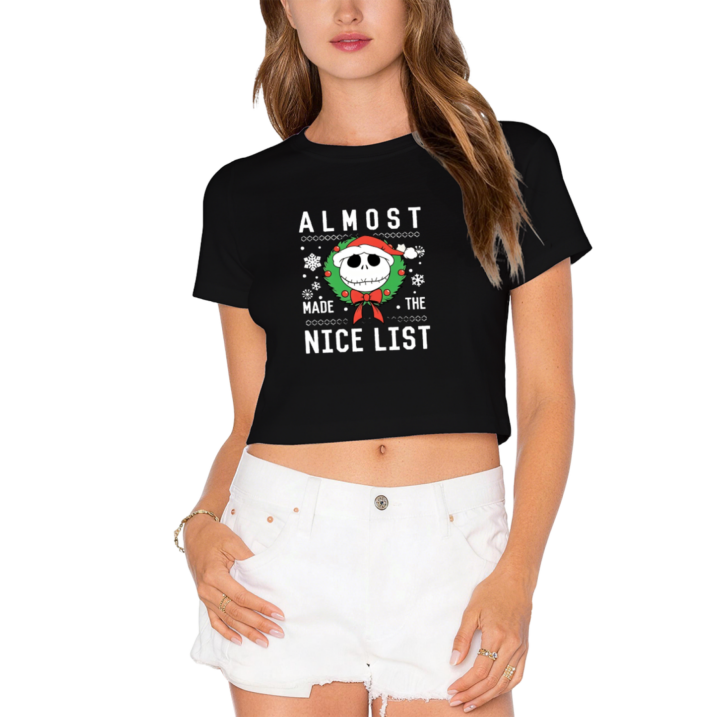 Classic Red Bow Hello Kitty Retro Graphic Crop Top