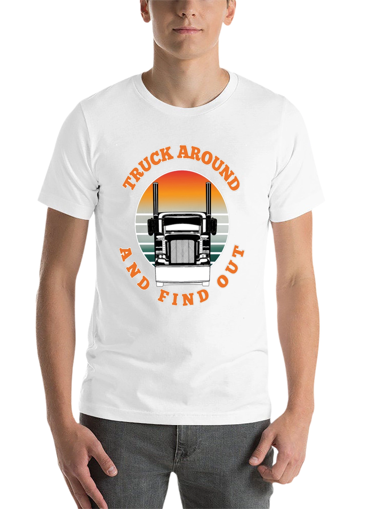 Truck Around and Find Out Black T-Shirt