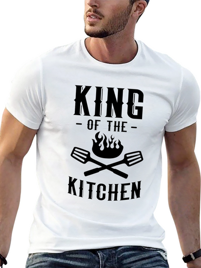 King of the Kitchen Black Graphic T-Shirt