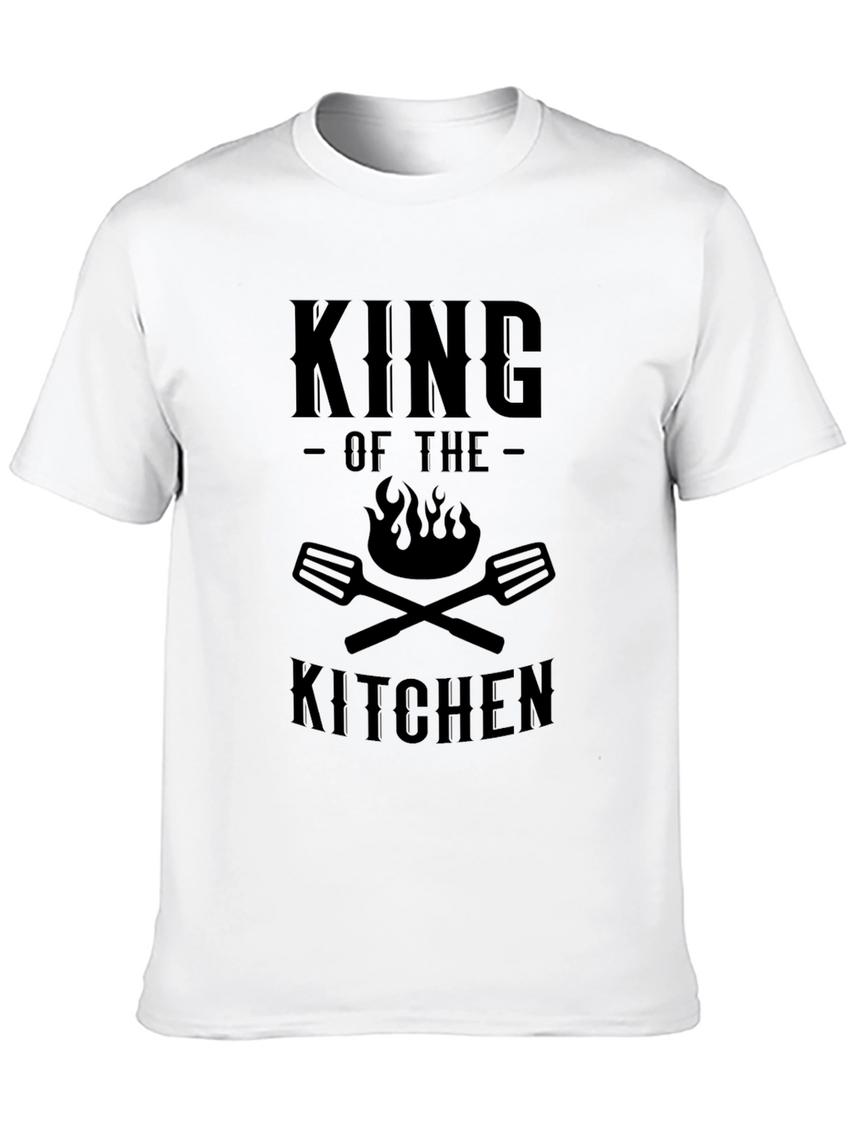 King of the Kitchen Black Graphic T-Shirt