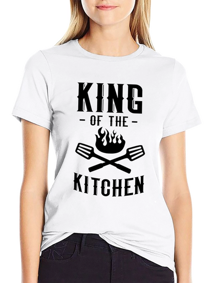 King of the Kitchen Black Graphic T-Shirt
