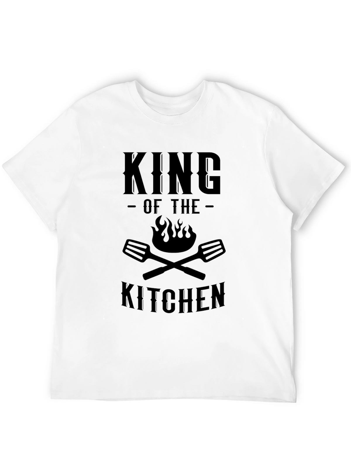 King of the Kitchen Black Graphic T-Shirt