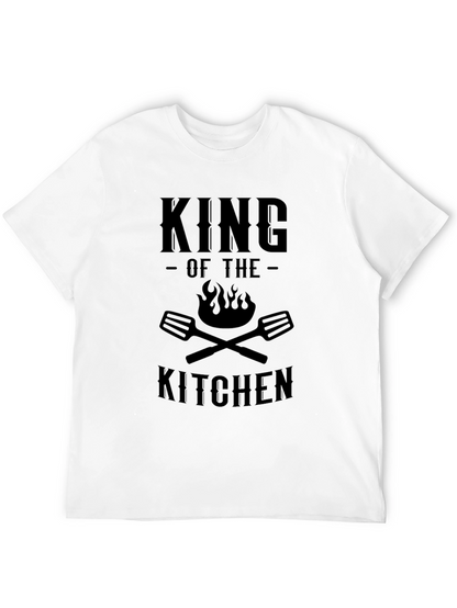 King of the Kitchen Black Graphic T-Shirt