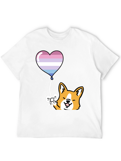 Corgi Heart Balloon Graphic Tee