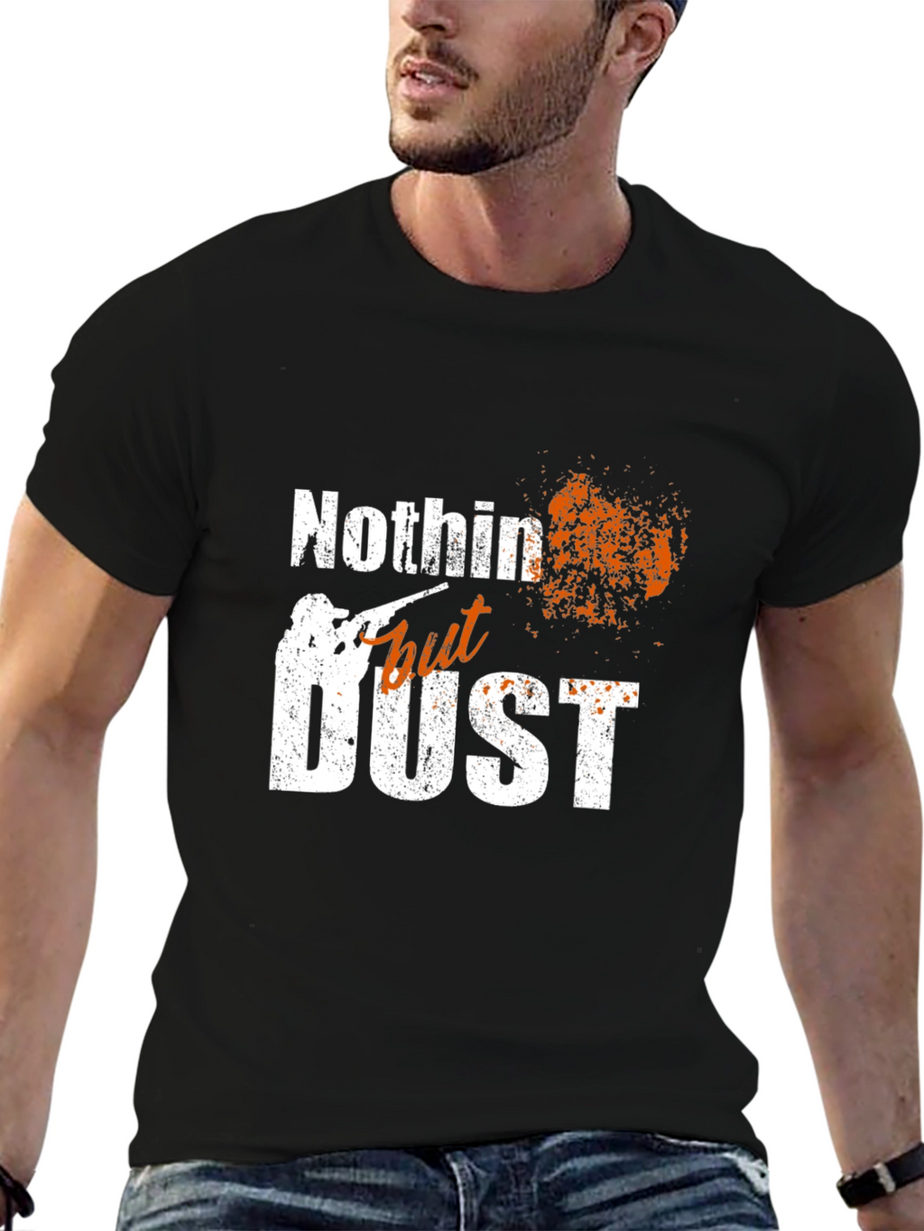 Nothin But Dust Mens Black Graphic Tee