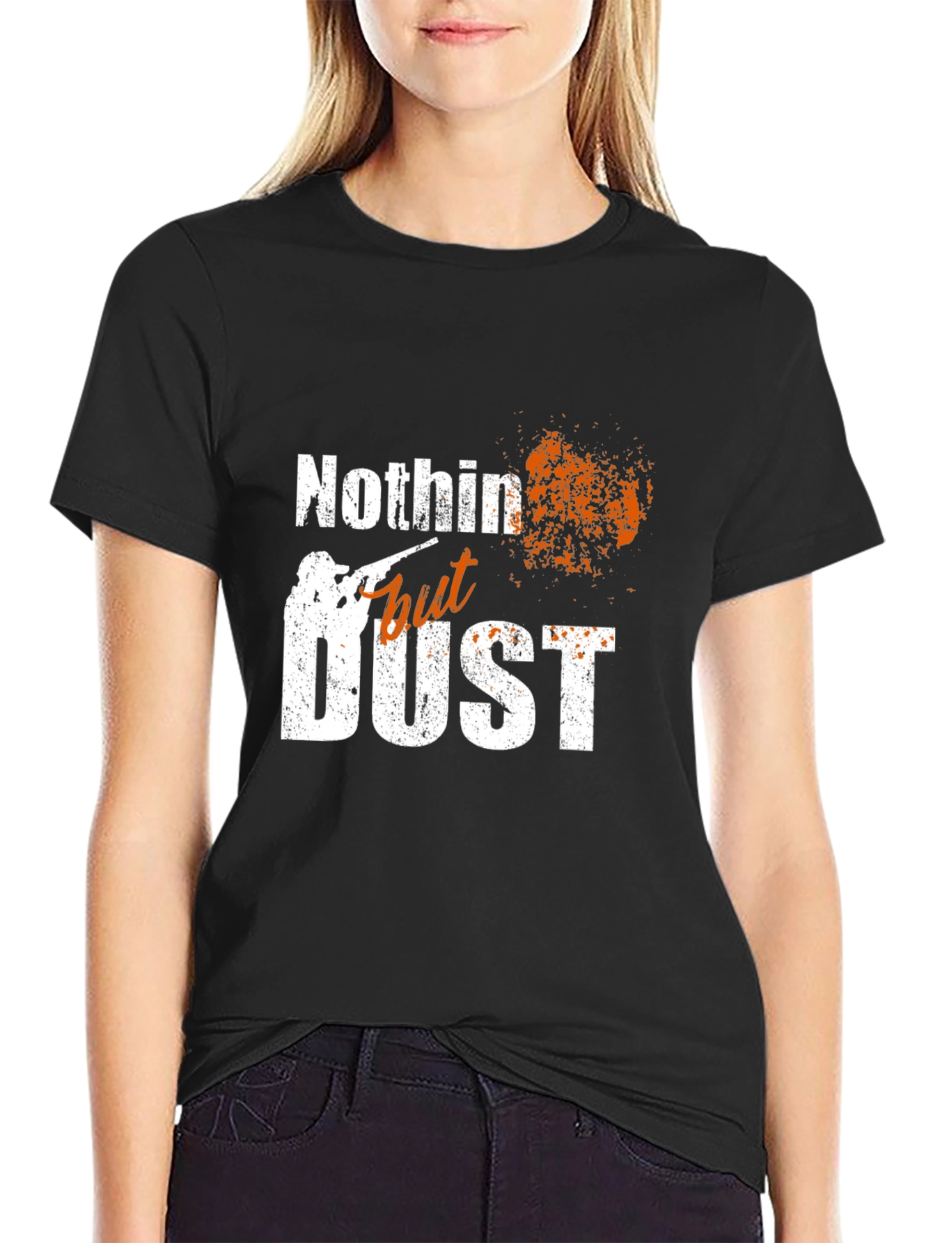 Nothin But Dust Mens Black Graphic Tee