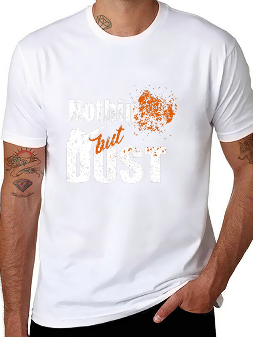 Nothin But Dust Mens Black Graphic Tee