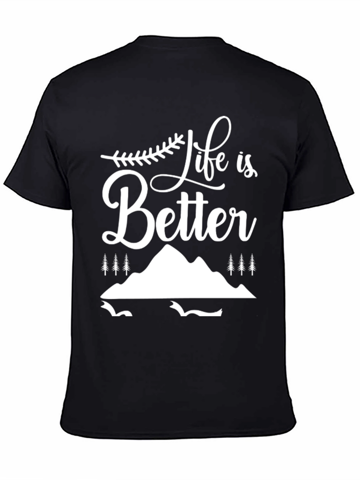 Life is Better Graphic Tee - Black