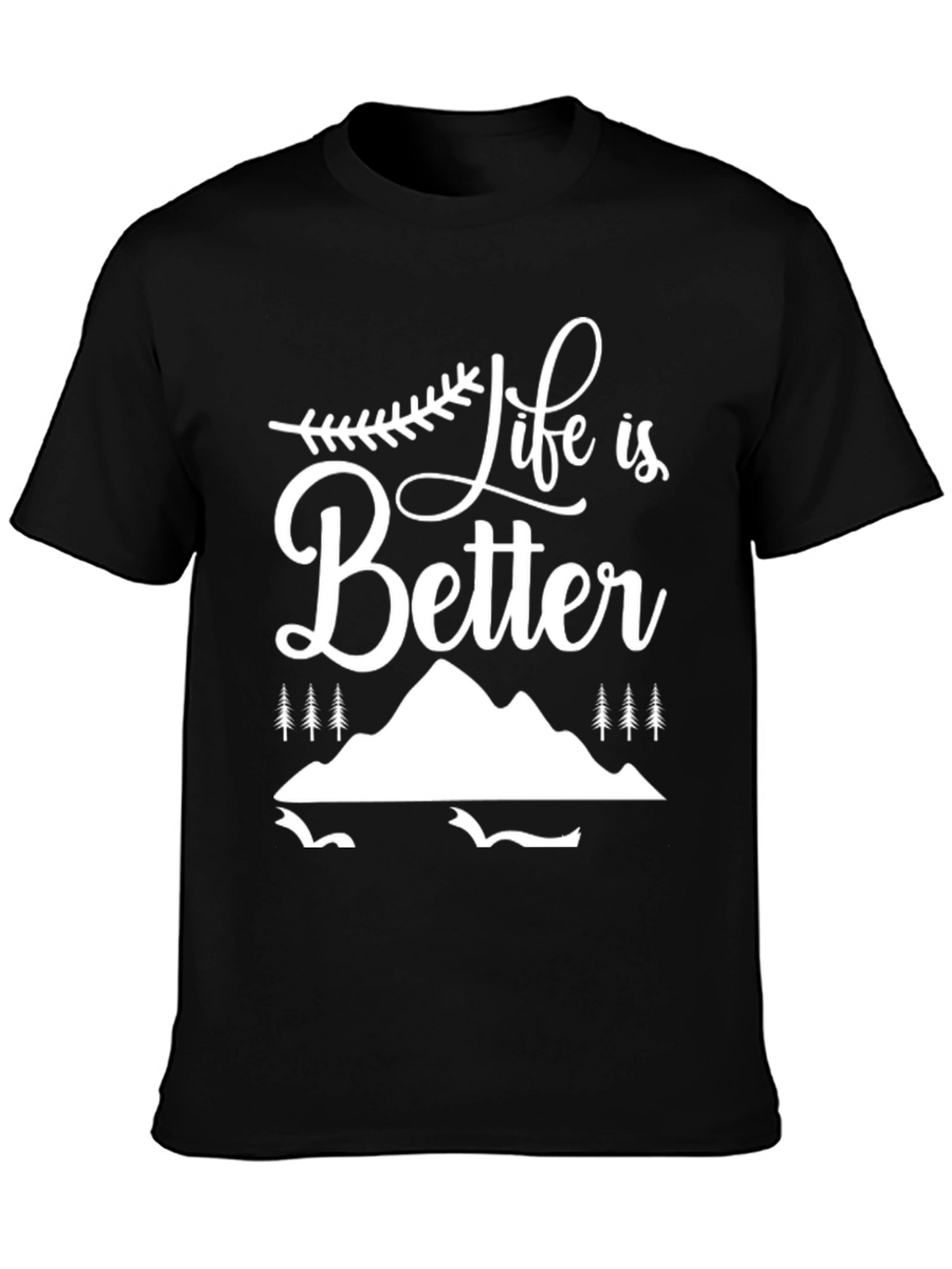 Life is Better Graphic Tee - Black