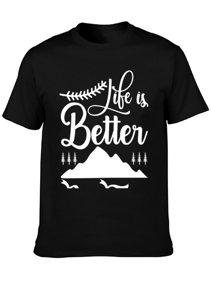 Life is Better Graphic Tee - Black