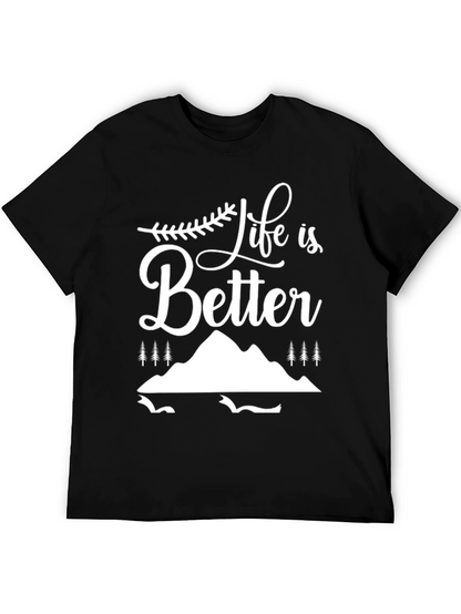 Life is Better Graphic Tee - Black