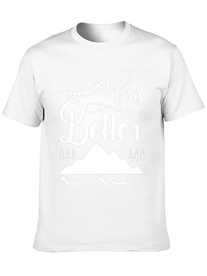 Life is Better Graphic Tee - Black