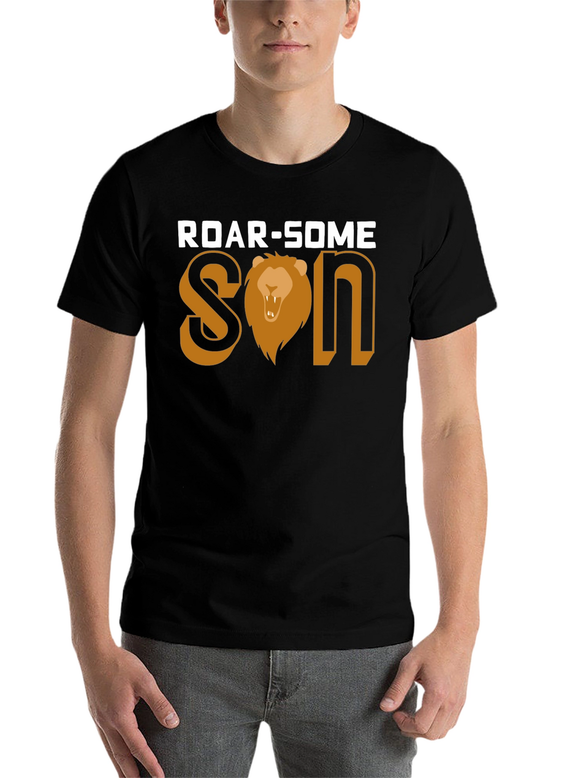 Roar-Some Son Graphic Tee - Lion Design