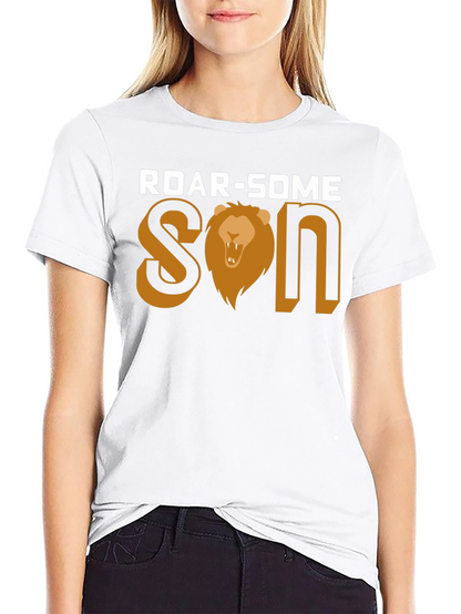 Roar-Some Son Graphic Tee - Lion Design