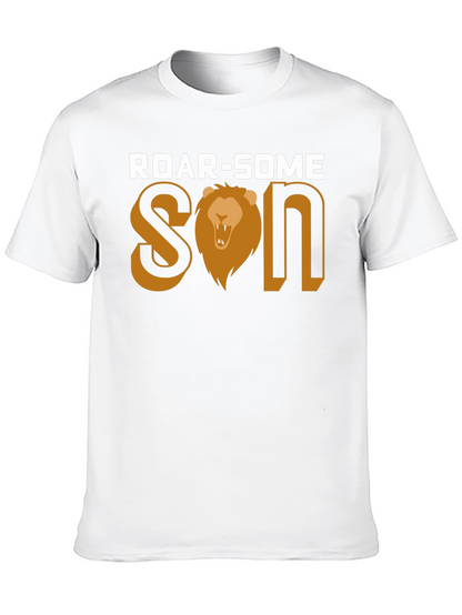 Roar-Some Son Graphic Tee - Lion Design