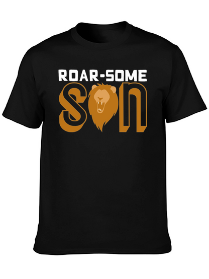 Roar-Some Son Graphic Tee - Lion Design