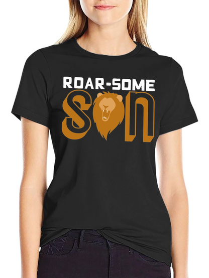 Roar-Some Son Graphic Tee - Lion Design